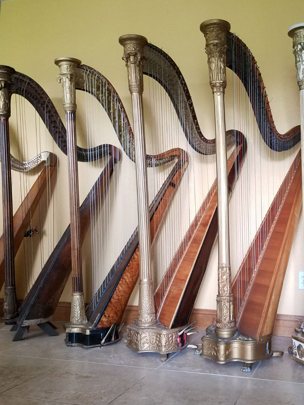 Display Harps for rent