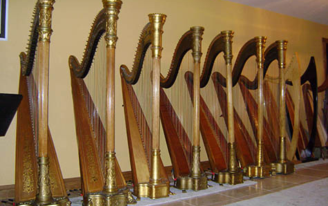 Harp Rental Showroom